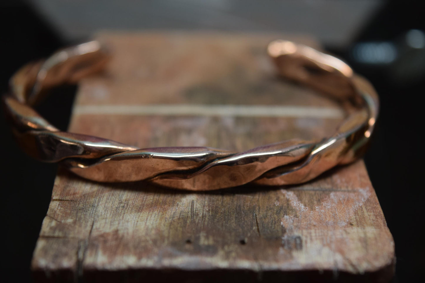 Handcrafted Braided Copper Cuff Bracelet