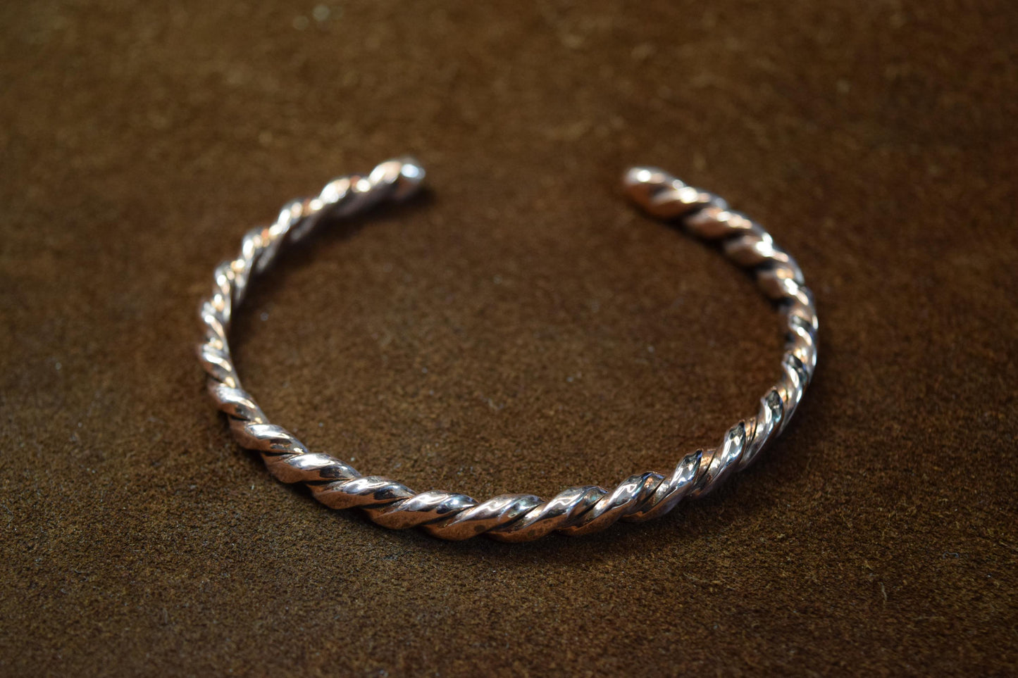 Handcrafted Braided Copper Cuff Bracelet – Slim