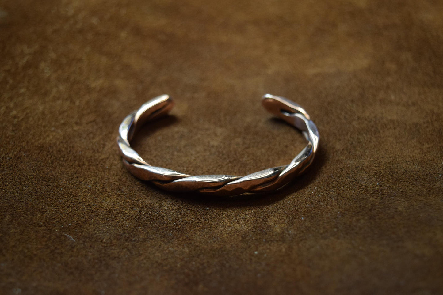 Handcrafted Braided Copper Cuff Bracelet
