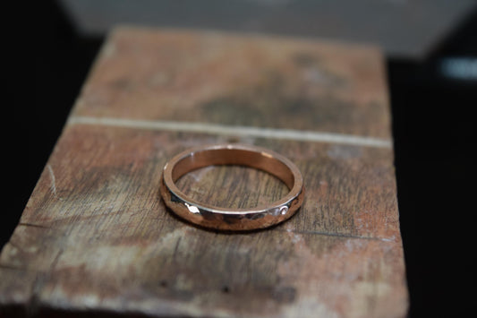 Handmade Hammered Copper Band