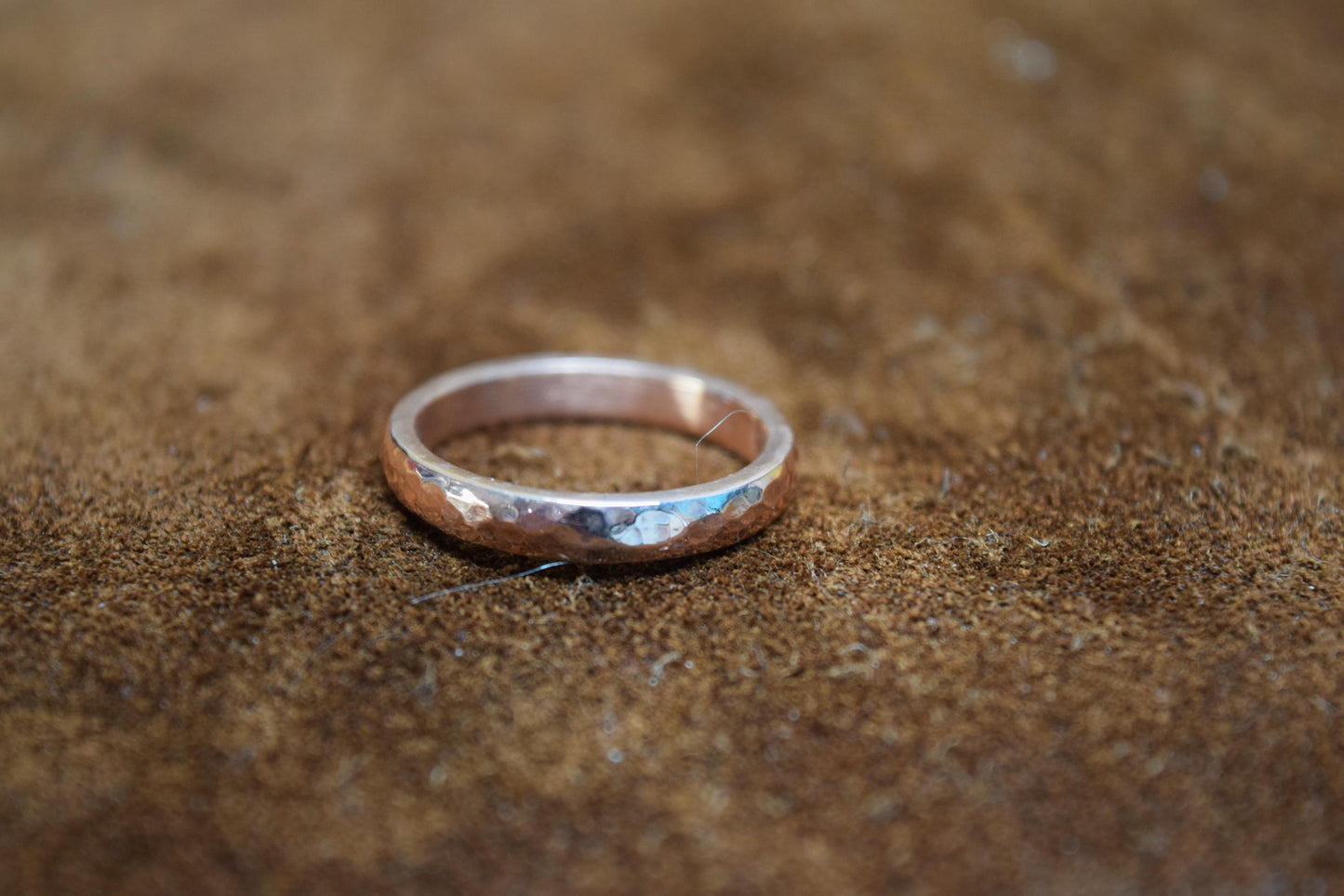Handmade Hammered Copper Band