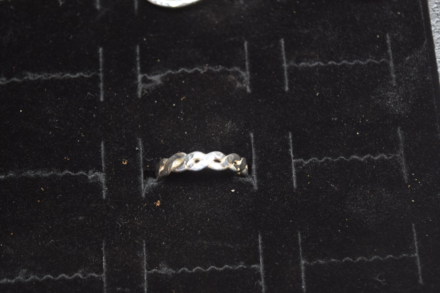 Handmade Braided & Hammered Sterling Silver Ring