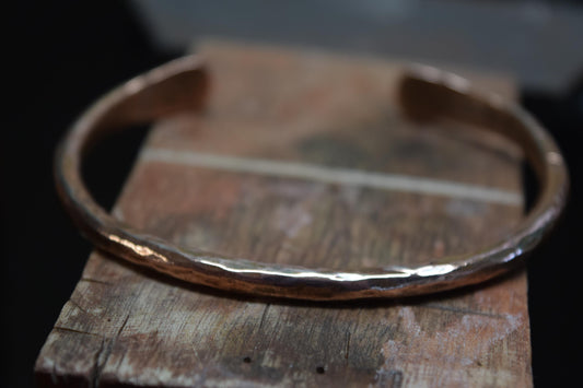 Handcrafted Hammered Copper Cuff Bracelet