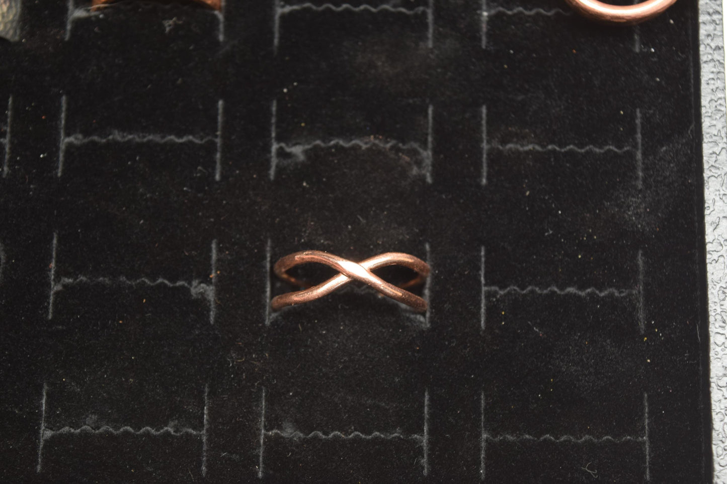 Handmade Twisted Crossover Copper Ring