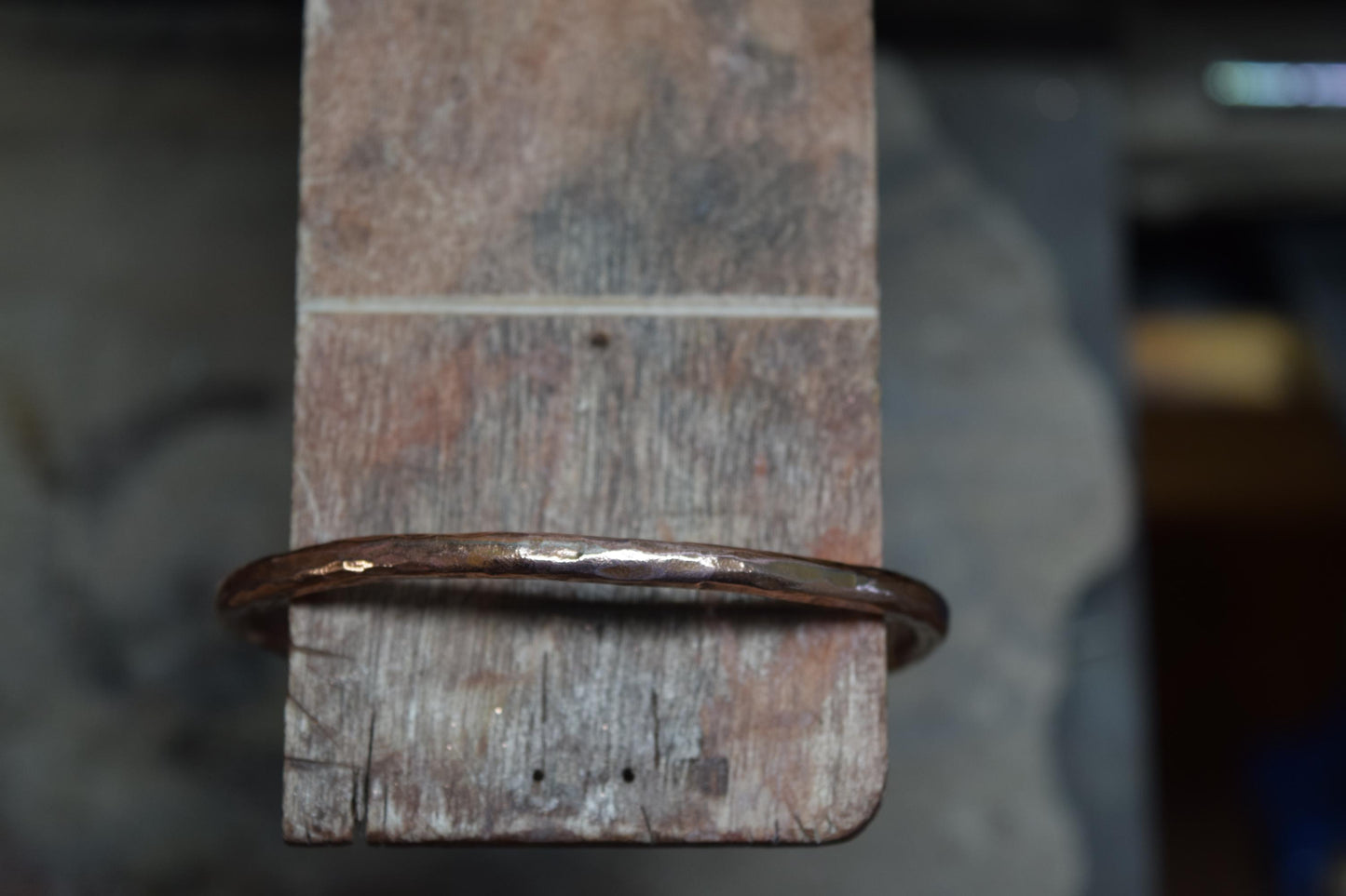 Handcrafted Hammered Copper Cuff Bracelet